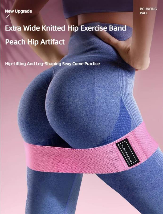 Yoga Fitness Resistance Band - 3 Bandas Elásticas de Tela para