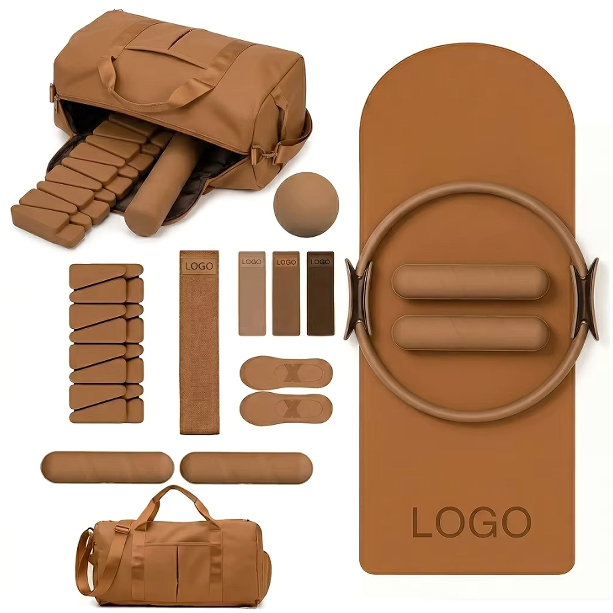 Kit de Pilates con Logotipo Pe - Yoga Fitness Resistance Band reseña y precio