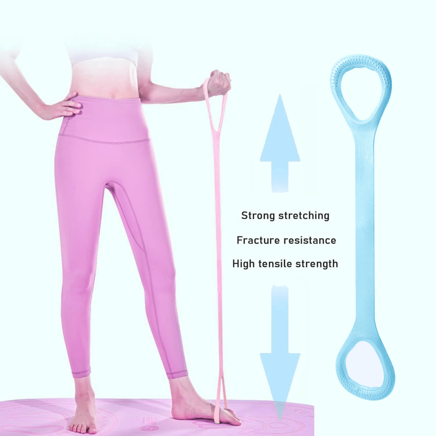 8 Bandas de Resistencia para E - Yoga Fitness Resistance Band reseña y precio