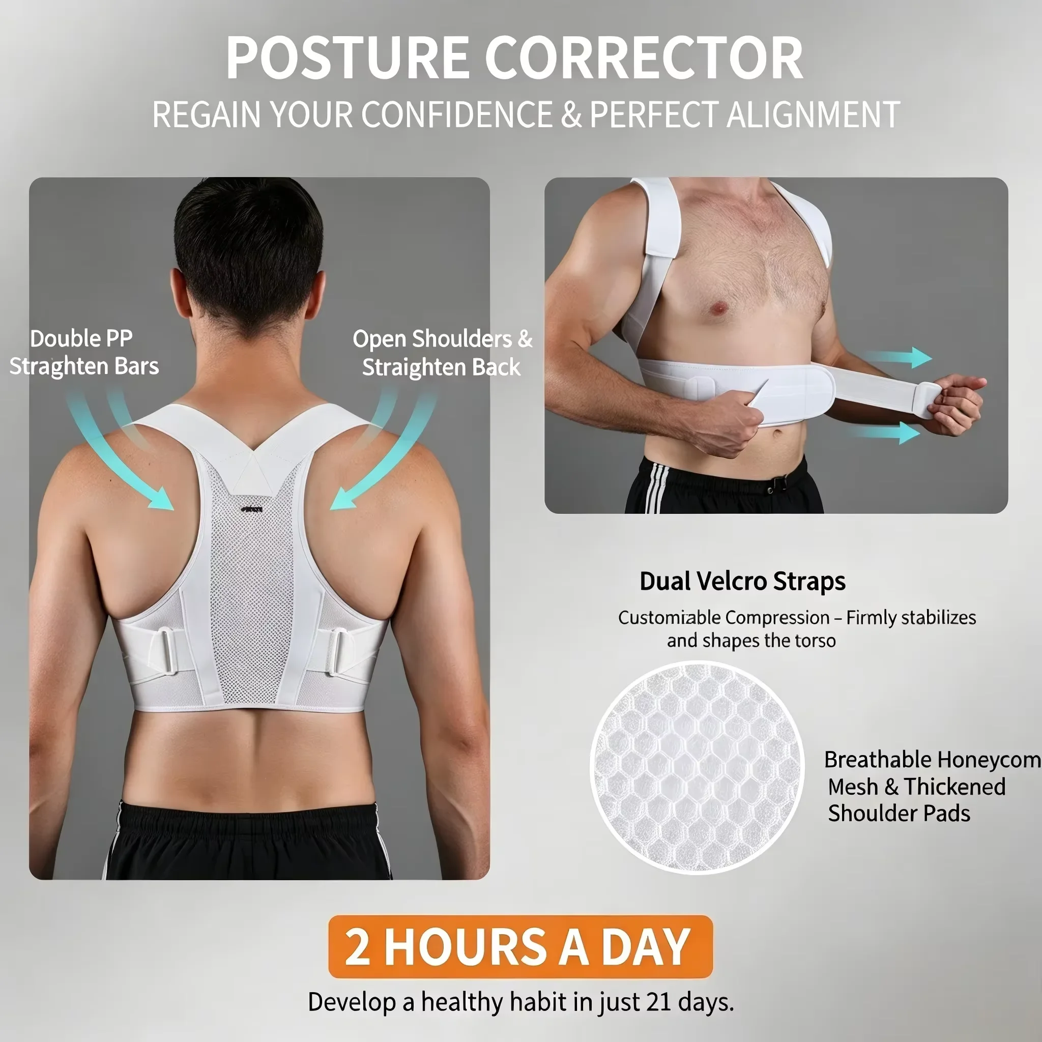 Corrector de Postura Ajustable - Posture Corrector Back reseña y precio